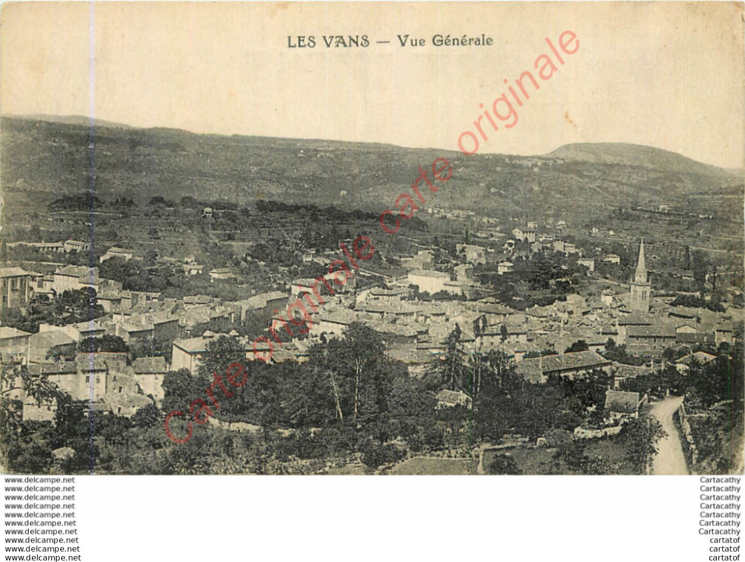 07.  LES VANS .  Vue Générale . - Les Vans