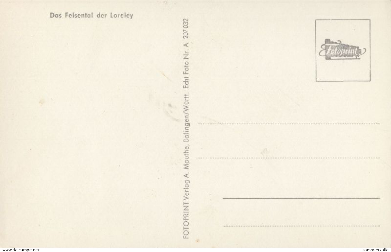 124294 - Loreley (OT Von St. Goarshausen) - Felsental - Loreley