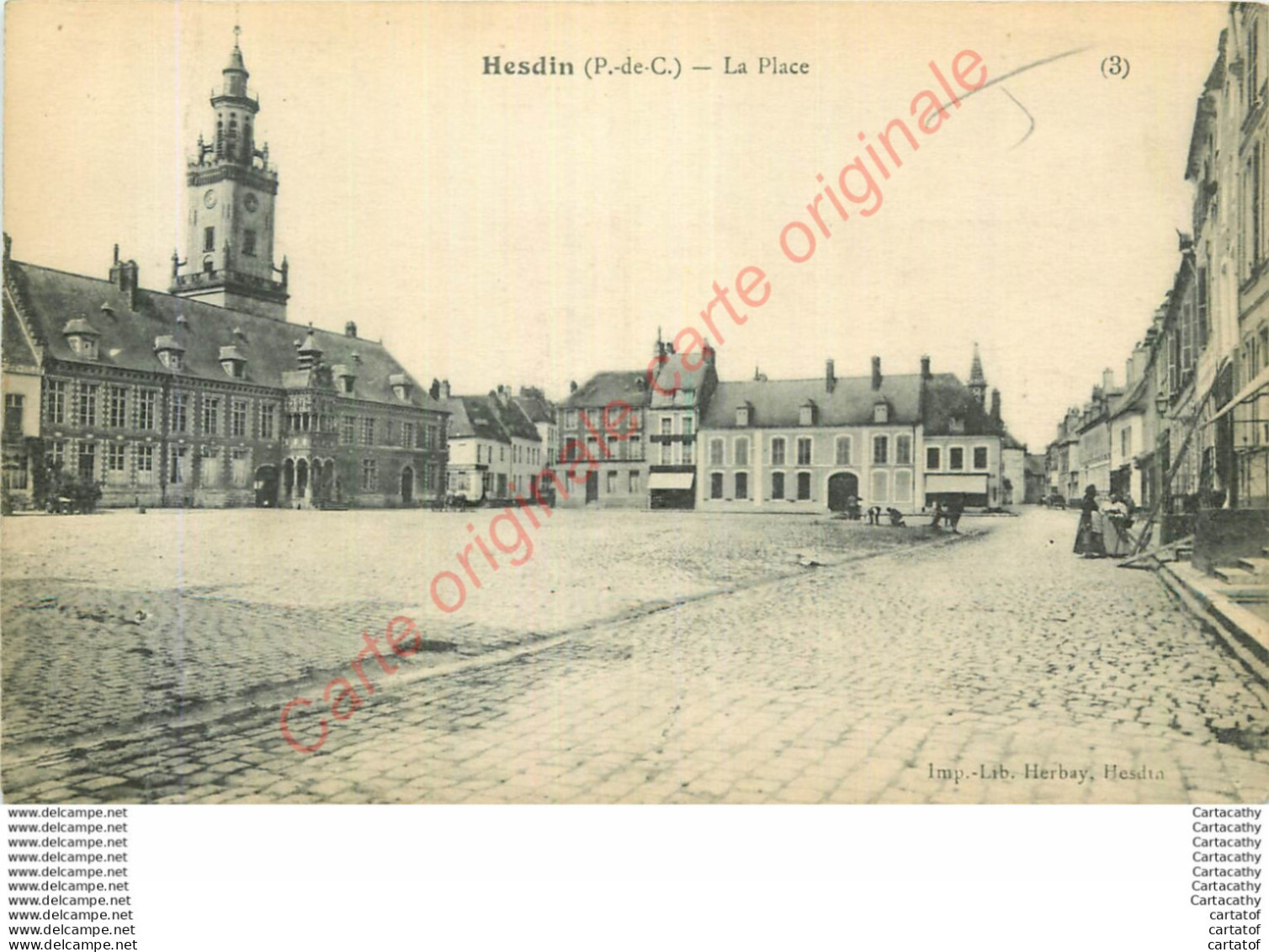 62.  HESDIN . La Place . - Hesdin