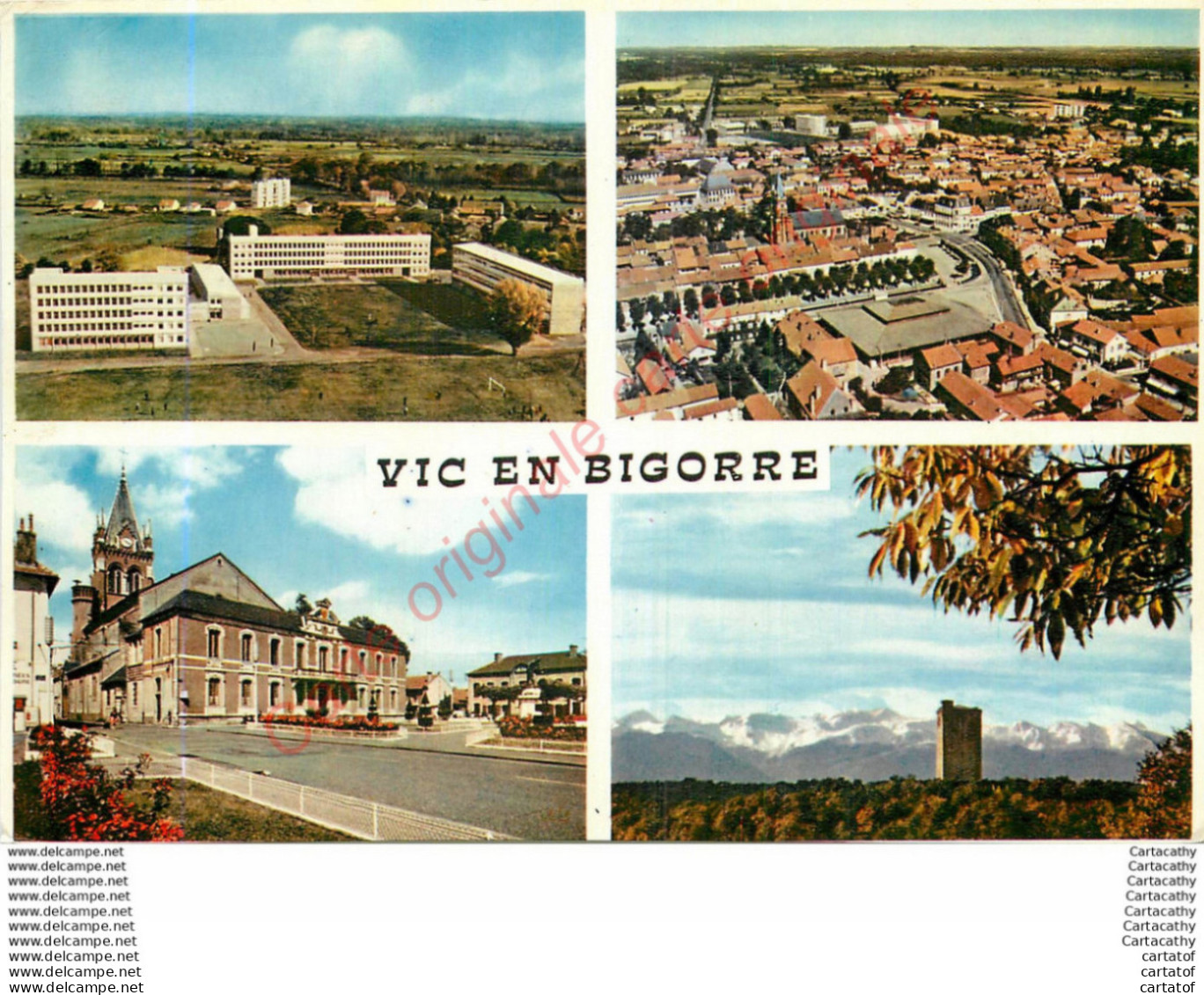 65.  VIC EN BIGORRE .  CP Multivues . - Vic Sur Bigorre
