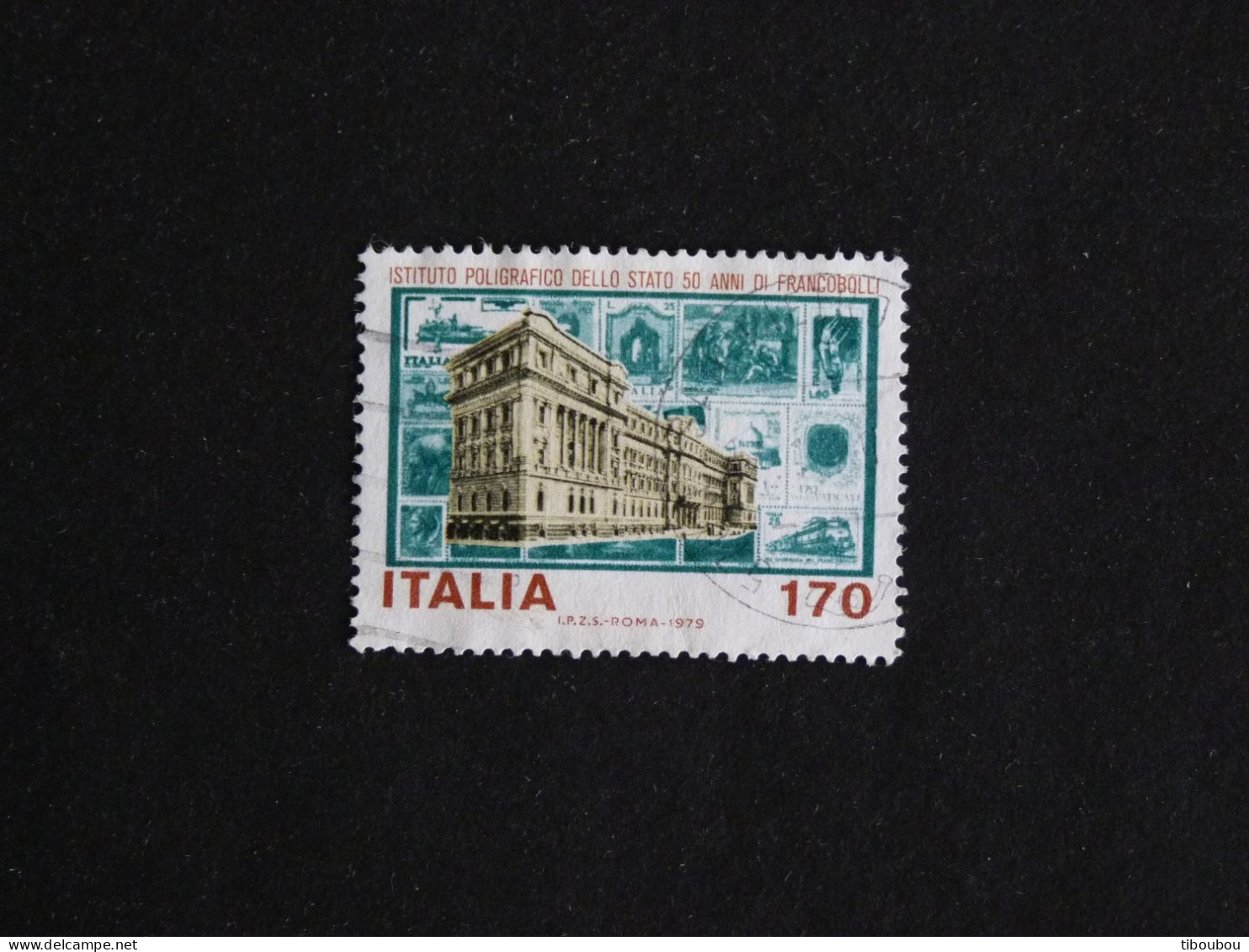 ITALIE ITALIA YT 1372 OBLITERE - IMPRESSION TIMBRES PAR INSTITUT GRAPHIQUE DE L'ETAT / EDIFICE - 1971-80: Used