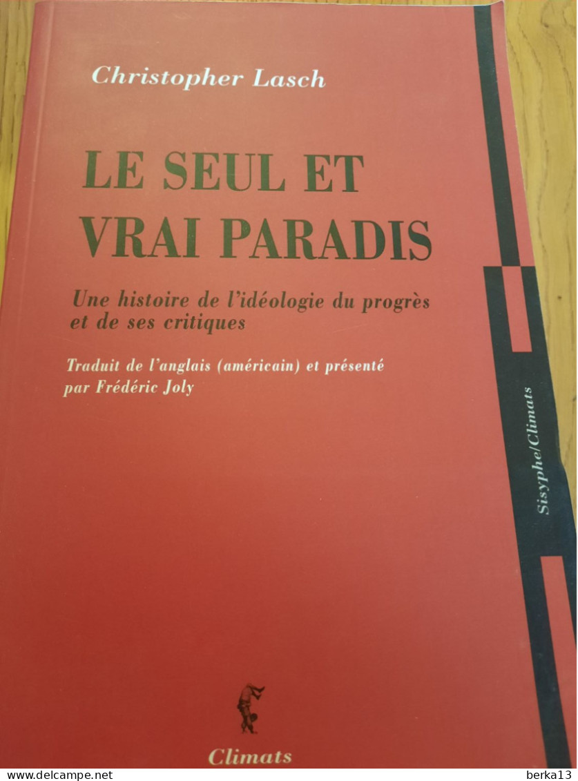 Le Seul Et Vrai Paradis LASCH 2002 - Economie