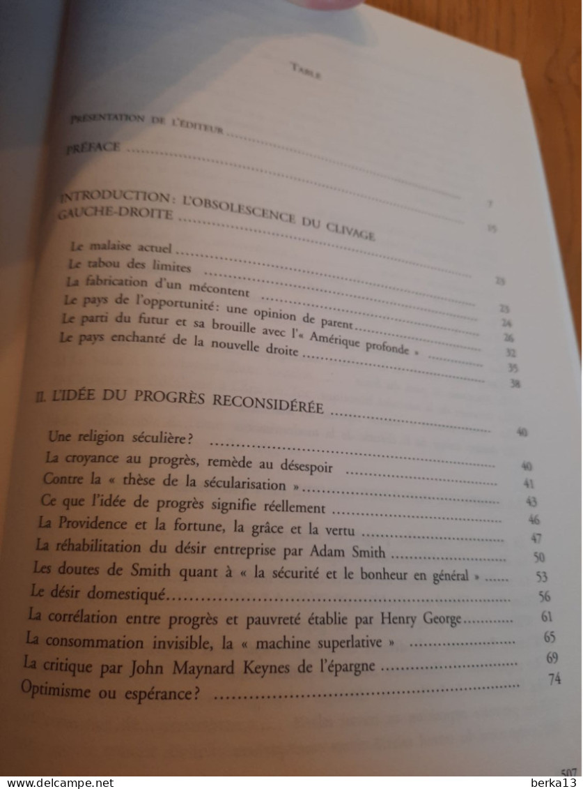 Le Seul Et Vrai Paradis LASCH 2002 - Economie