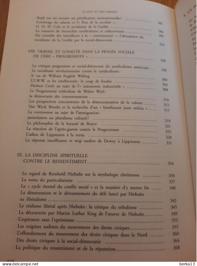 Le Seul Et Vrai Paradis LASCH 2002 - Economie