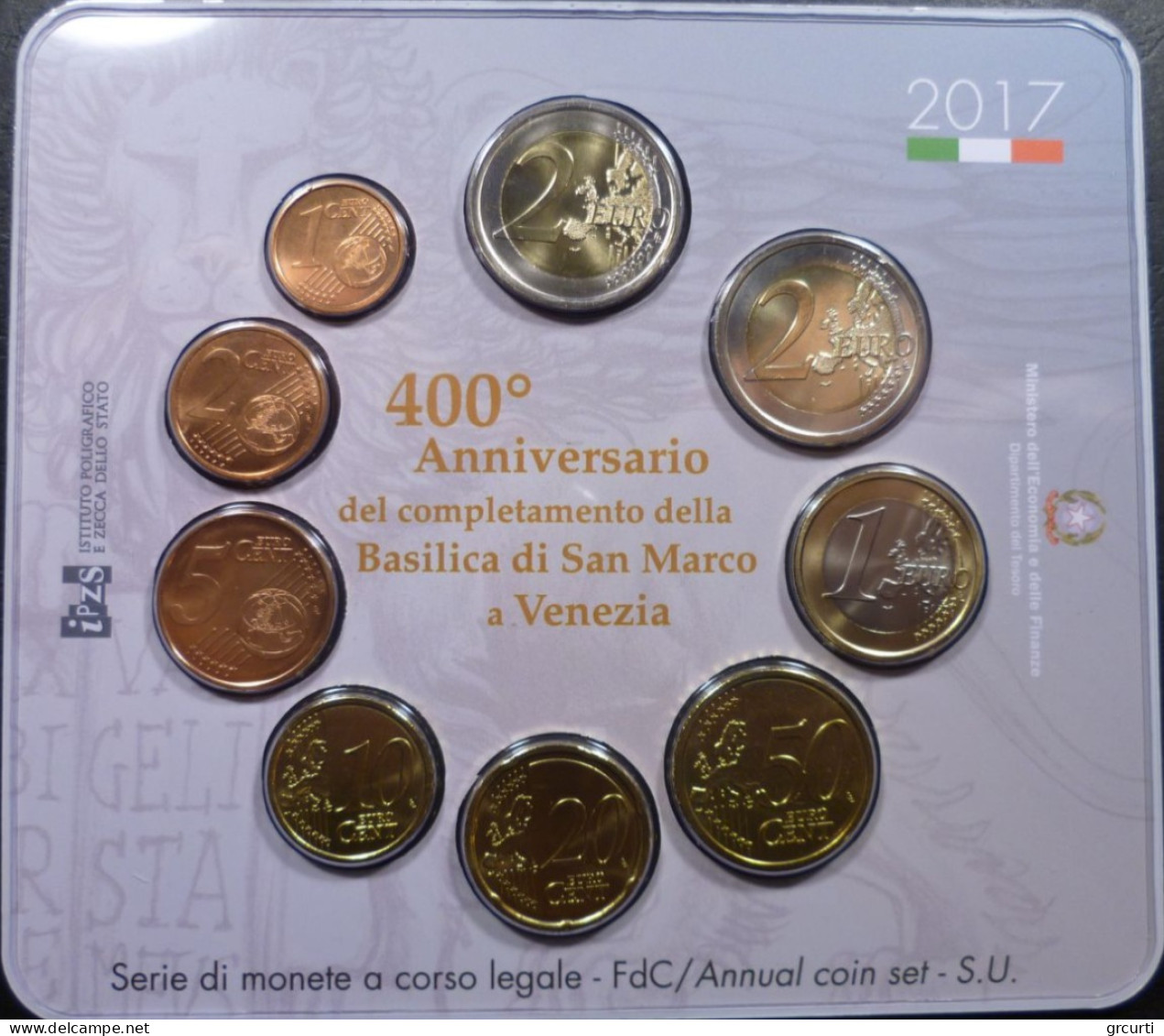 Italia - 2017 - Serie Divisionale - Con 2€ Commemorativa Basilica Di San Marco - Italy