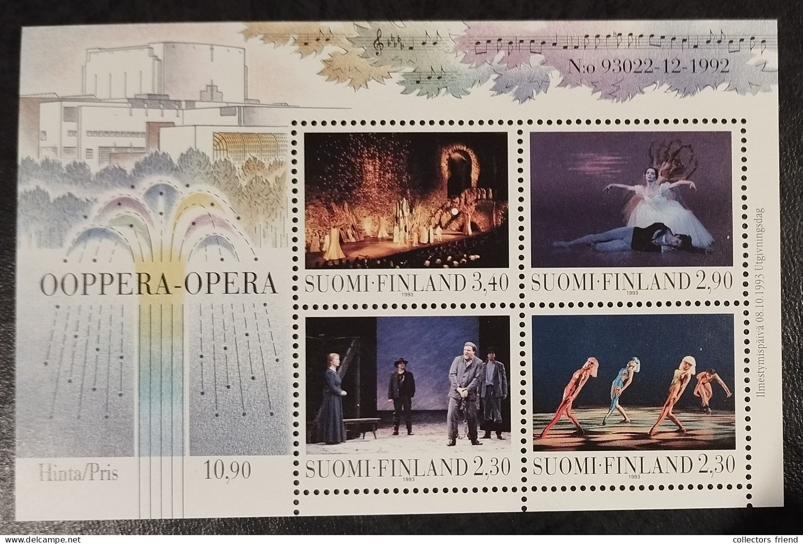 FINLAND FINLANDIA FINNLAND - 1993 - BLOCK  BLOC 10 - MNH ** - Neufs