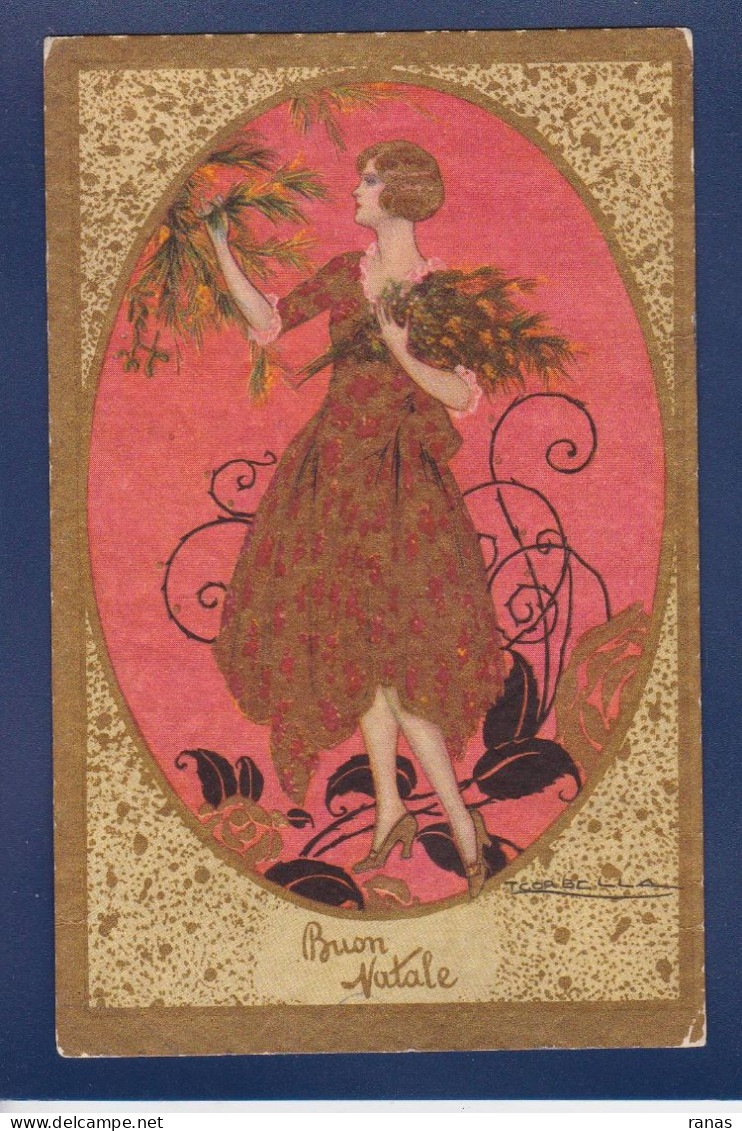 CPA Corbella Illustrateur Italien Femme Woman Art Déco écrite Degami 3062 - Corbella, T.