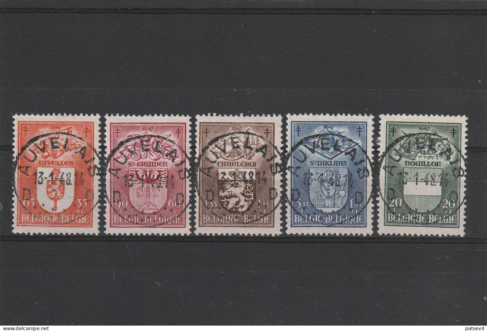 756/760 Armoiries De Villes Belges /Wapenschilden Oblit/gestp Centrale - Used Stamps