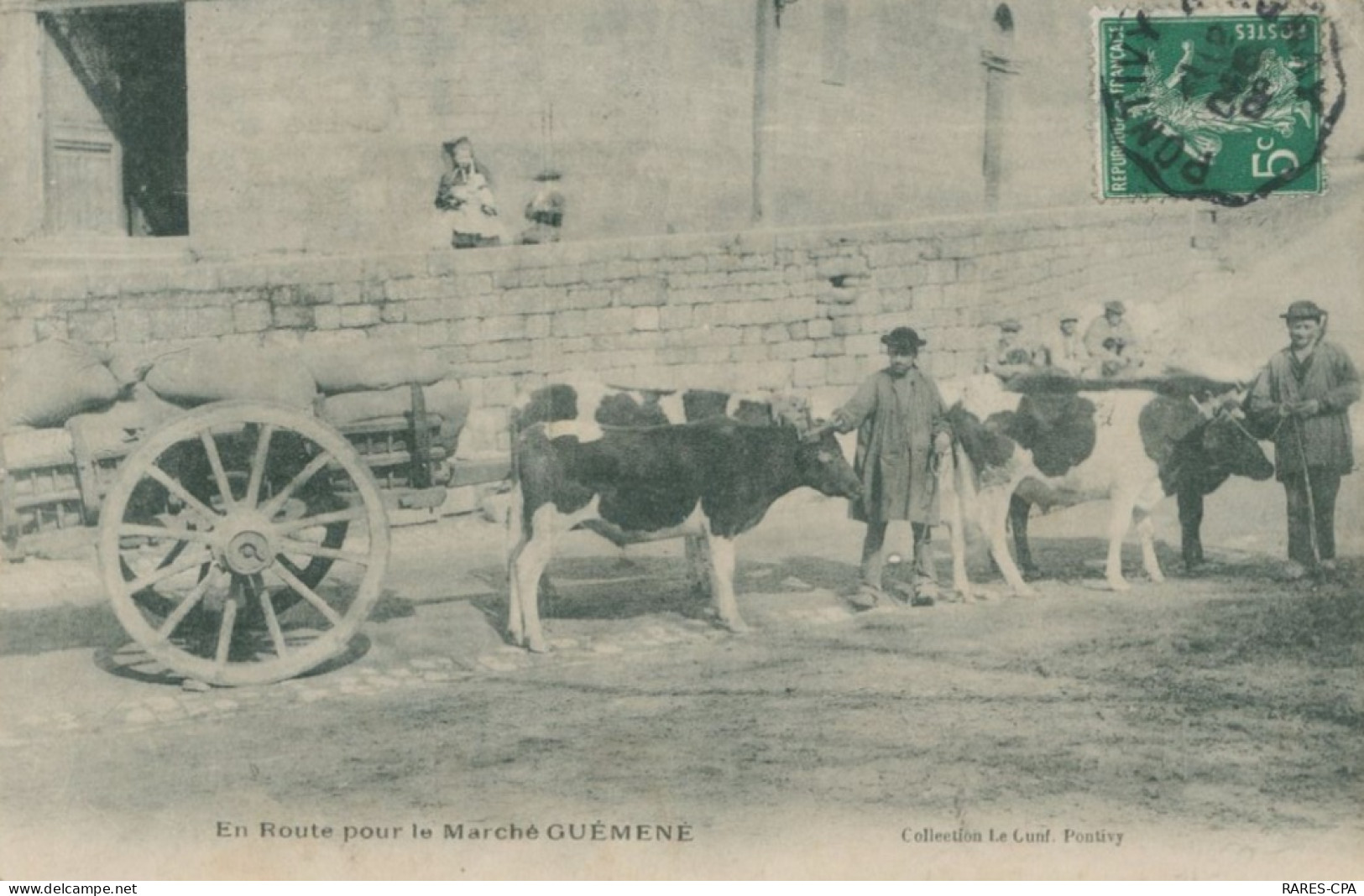 56 GUEMENE - En Route Pour Le Marché  - TB / RARE - Guemene Sur Scorff