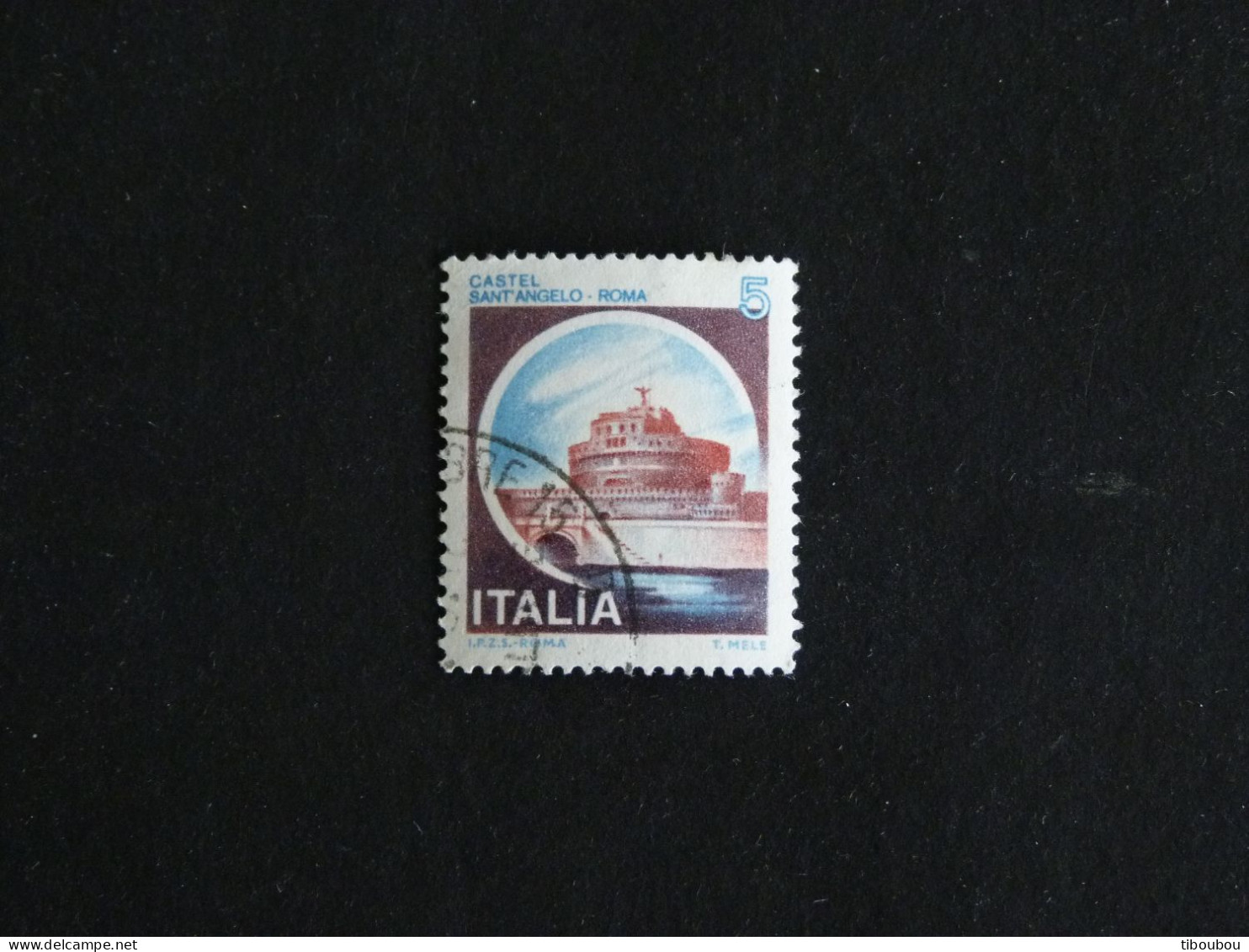 ITALIE ITALIA YT 1433 OBLITERE - CHATEAU SANT' ANGELO ROME - 1971-80: Gebraucht