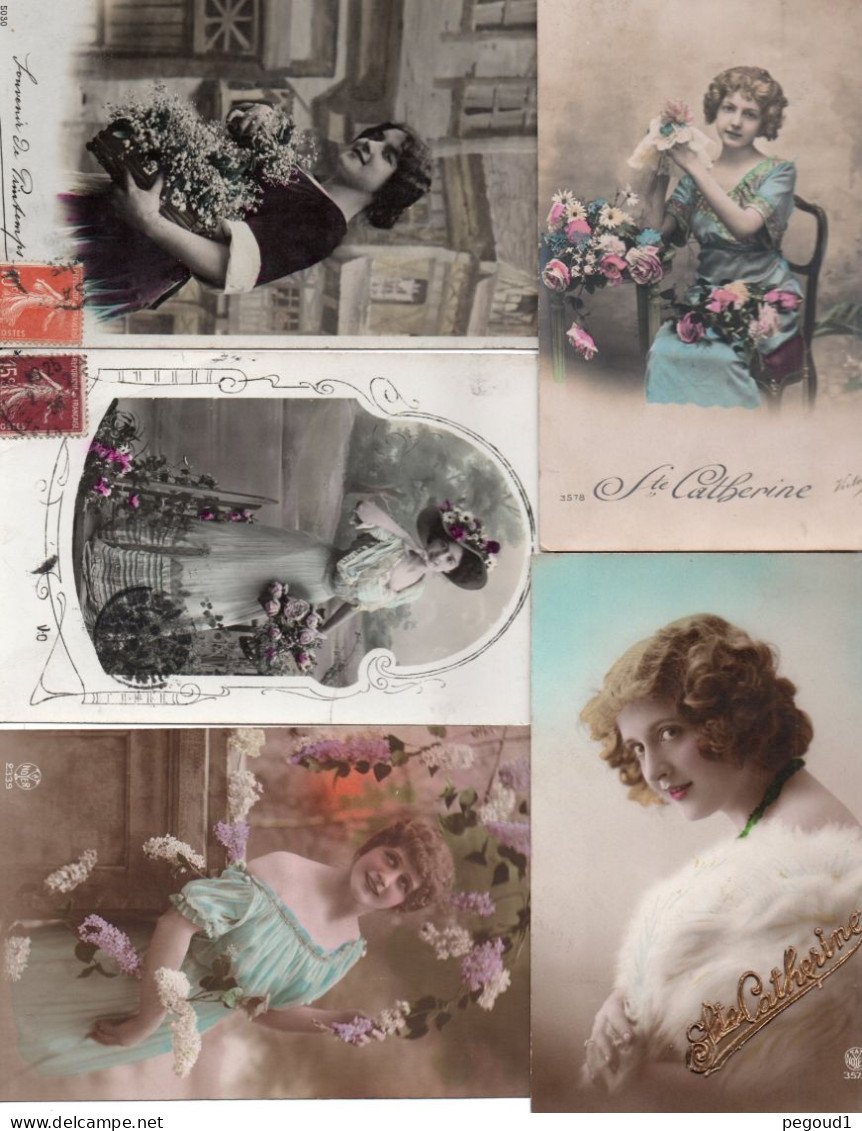 FANTAISIE. FEMME . LOT 57 CARTES POSTALES. LIVRAISON OFFERTE   Achat Immédiat - 5 - 99 Cartoline