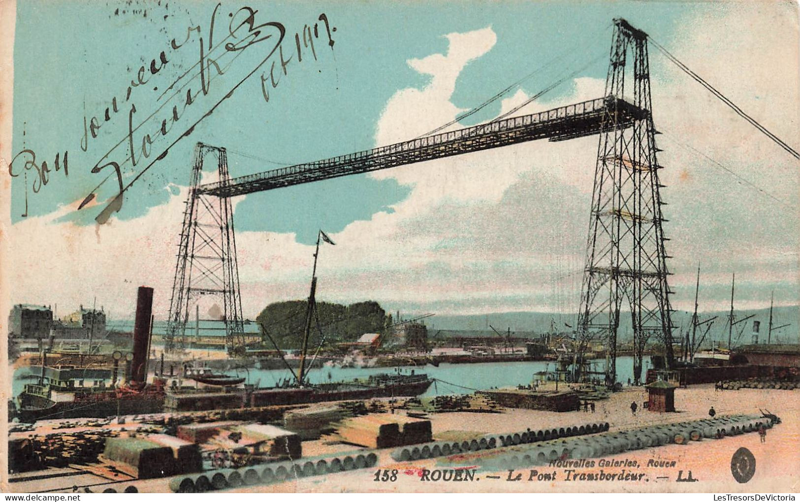 FRANCE - Rouen - Le Pont Transbordeur - Carte Postale Ancienne - Rouen