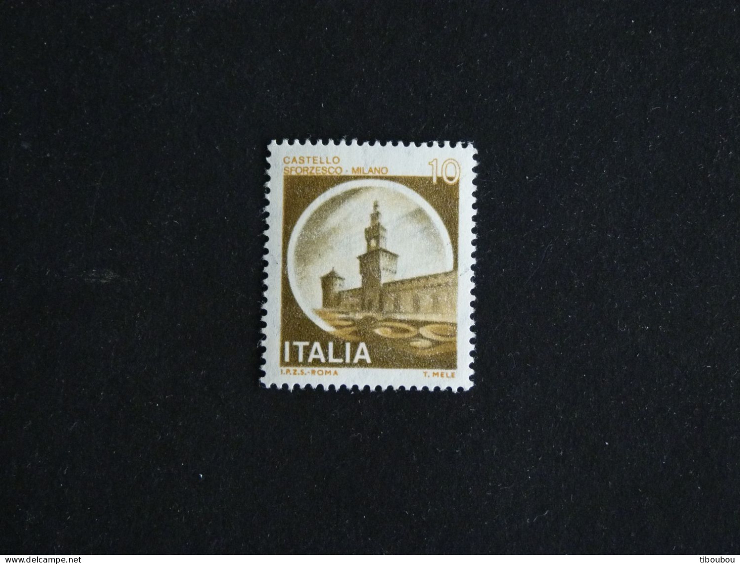 ITALIE ITALIA YT 1434 OBLITERE - CHATEAU SFORZESCO MILAN - 1971-80: Gebraucht