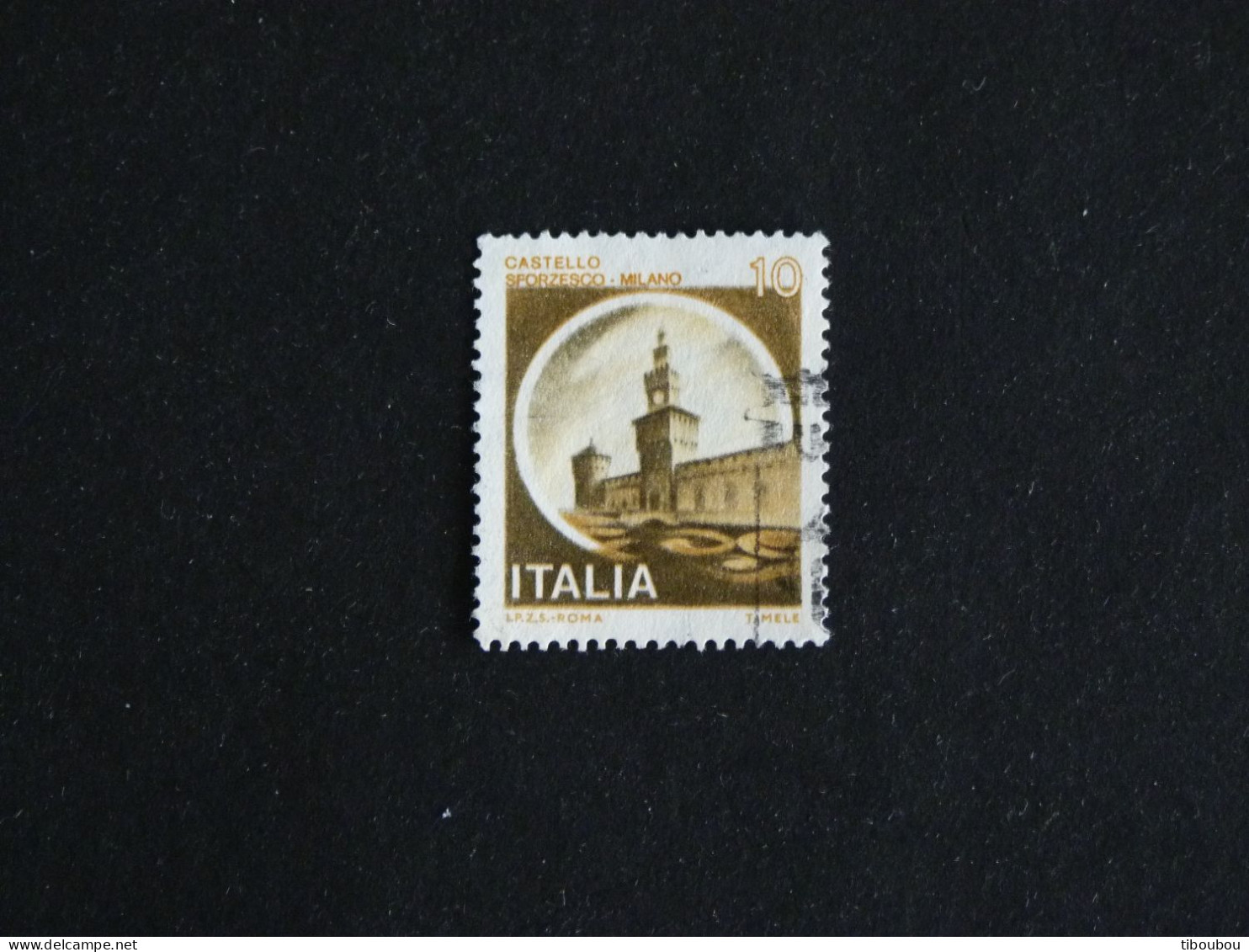 ITALIE ITALIA YT 1434 OBLITERE - CHATEAU SFORZESCO MILAN - 1971-80: Oblitérés
