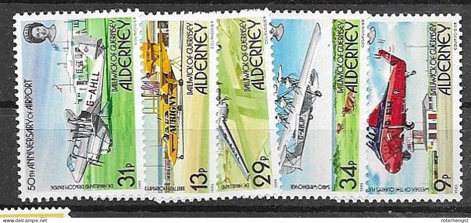 Alderney Set Mnh ** 1985 32 Euros - Alderney