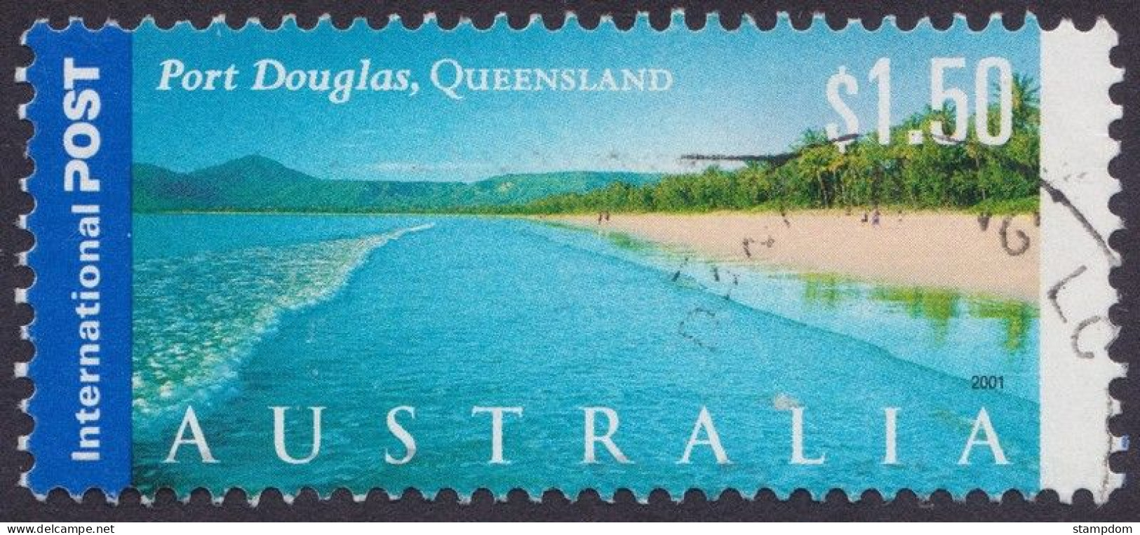 AUSTRALIA 2001 Tourist Attractions $1.50 Port Douglas Sc#1981 USED @O383 - Oblitérés