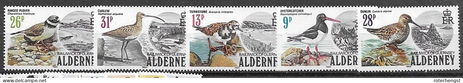 Alderney Birds Set Mnh ** 1984 25 Euros - Alderney