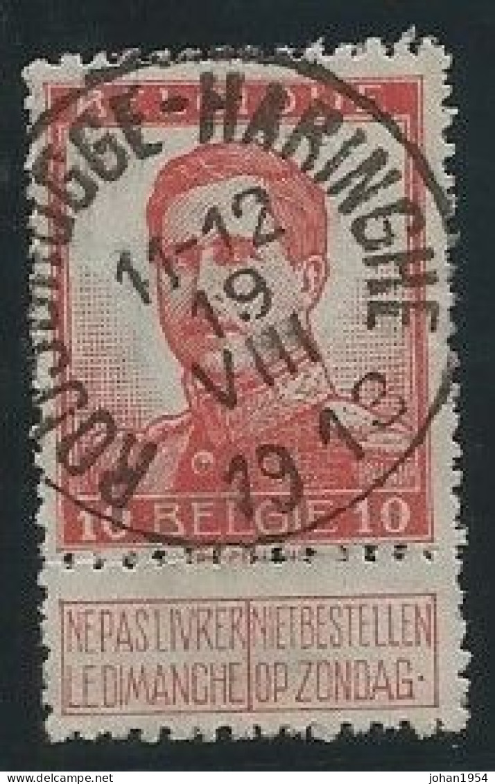 N°118, Afst. ROESBRUGGE-HARINGHE 19/08/1912 - 1912 Pellens