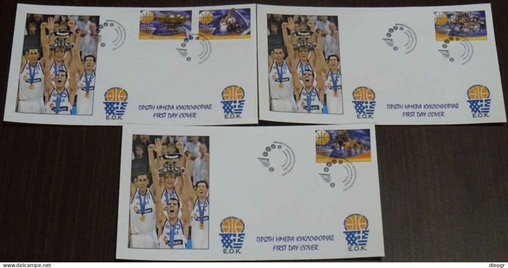 Greece 2005 Eurobasket 05 Greece Champions Unofficial FDC - FDC