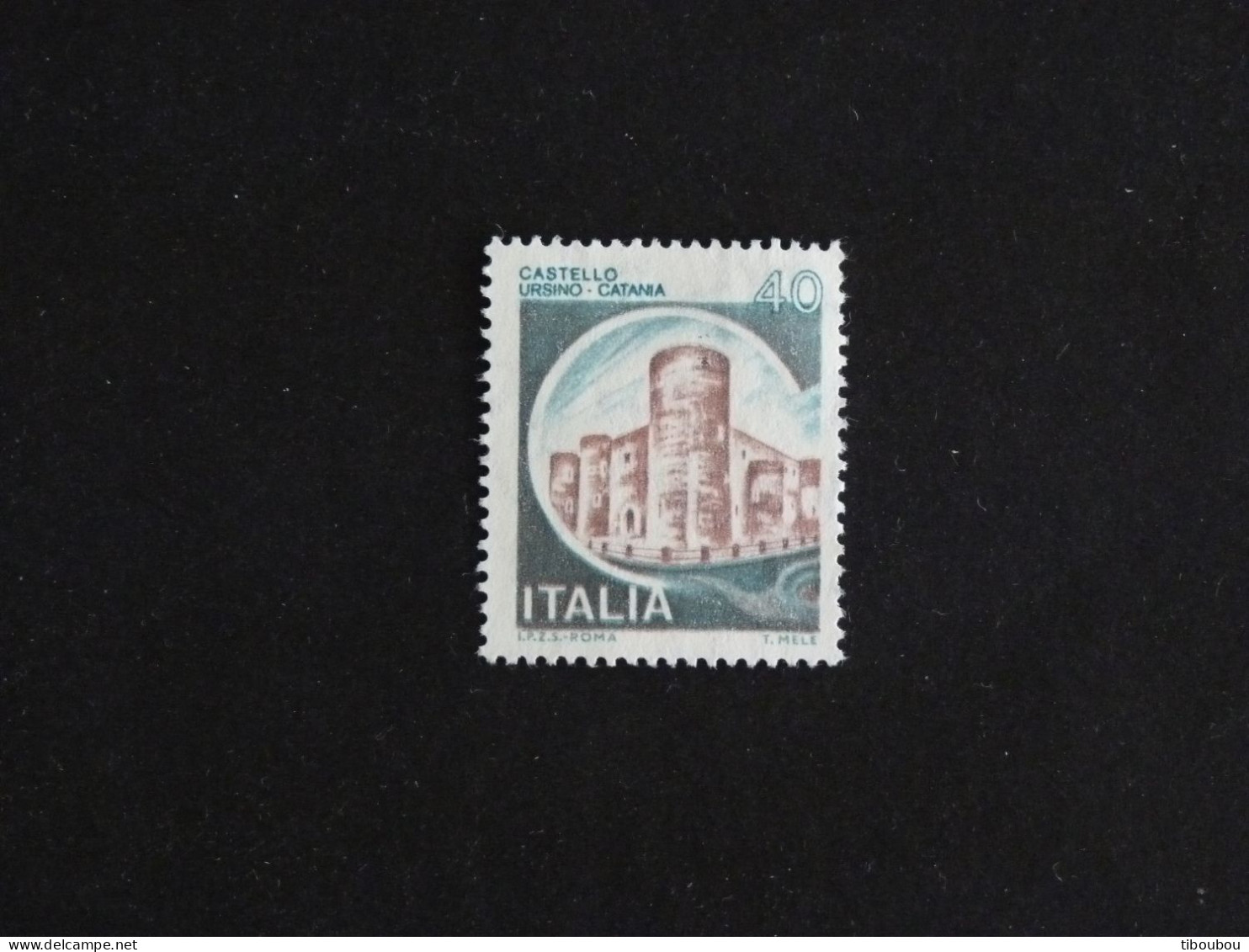 ITALIE ITALIA YT 1436 OBLITERE - CHATEAU URSINO CATANE - 1971-80: Used