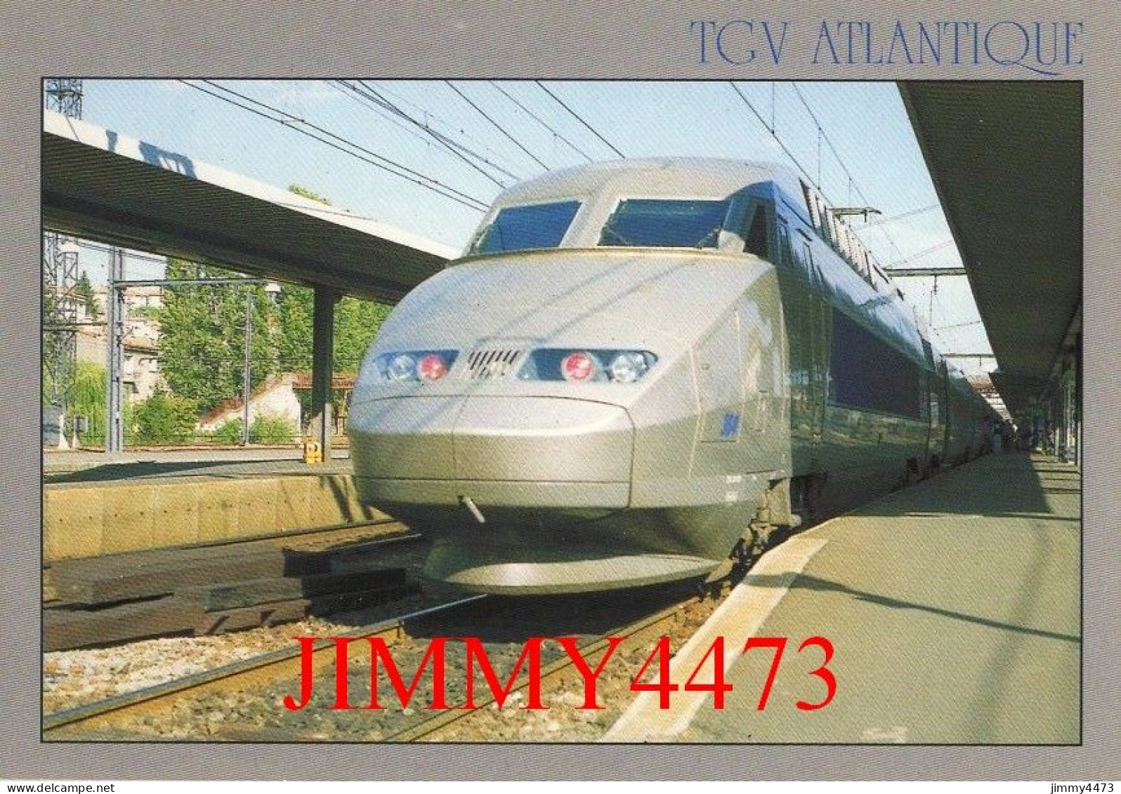 CPM - TGV ATLANTIQUE ( En Gare ) Photo G.N. - Edit. La Cigogne Toulouse - Gares - Avec Trains