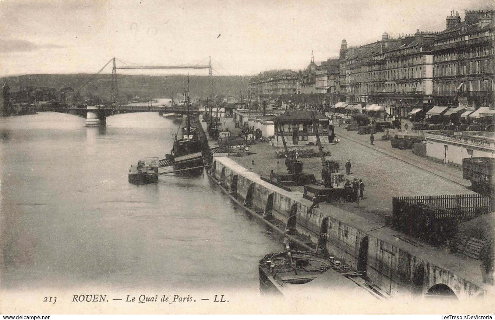 FRANCE - Rouen - Le Quai De Paris - Carte Postale Ancienne - Rouen