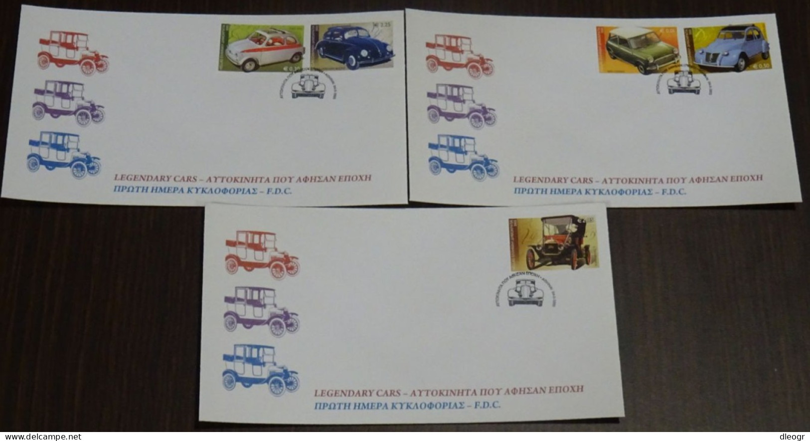 Greece 2005 Legendary Cars Unofficial FDC - FDC