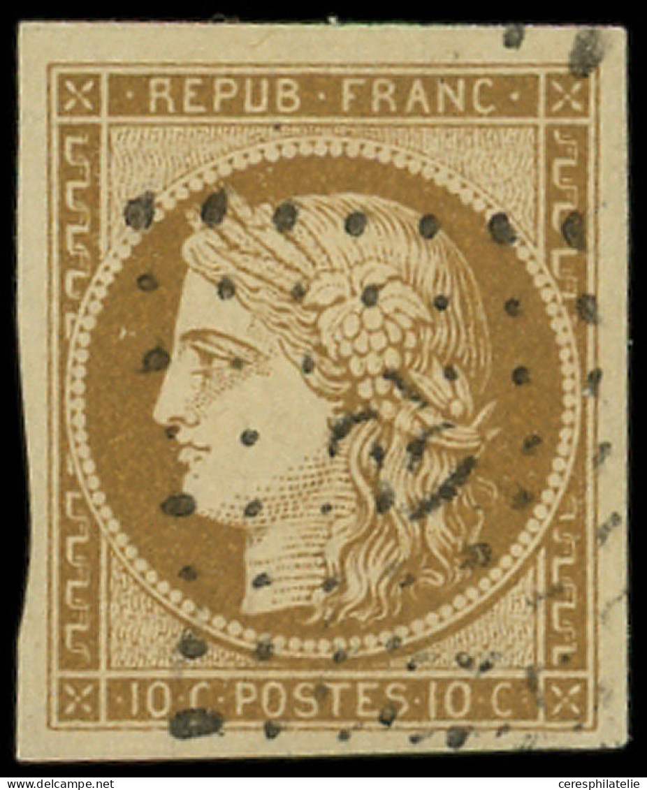 EMISSION DE 1849 - 1a   10c. Bistre-brun, Obl. PC 62, TTB - 1849-1850 Cérès