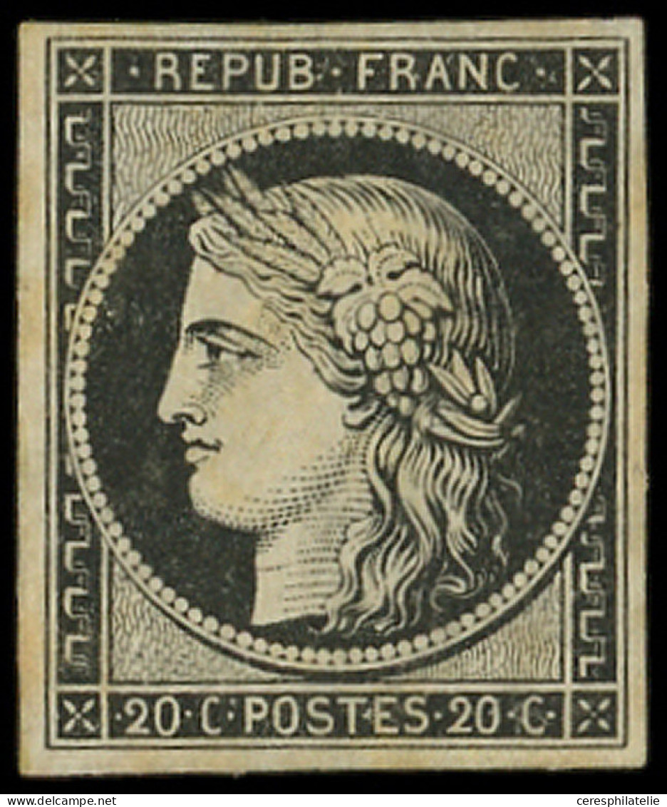 * EMISSION DE 1849 - 3    20c. Noir Sur Jaune, TB - 1849-1850 Cérès