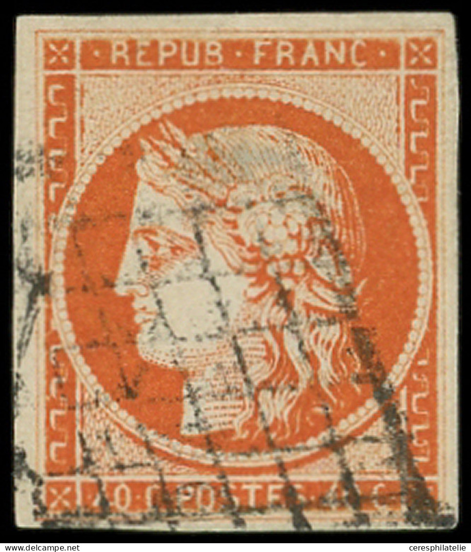 EMISSION DE 1849 - 5a   40c. Orange Vif, Obl. GRILLE, TB. C - 1849-1850 Cérès