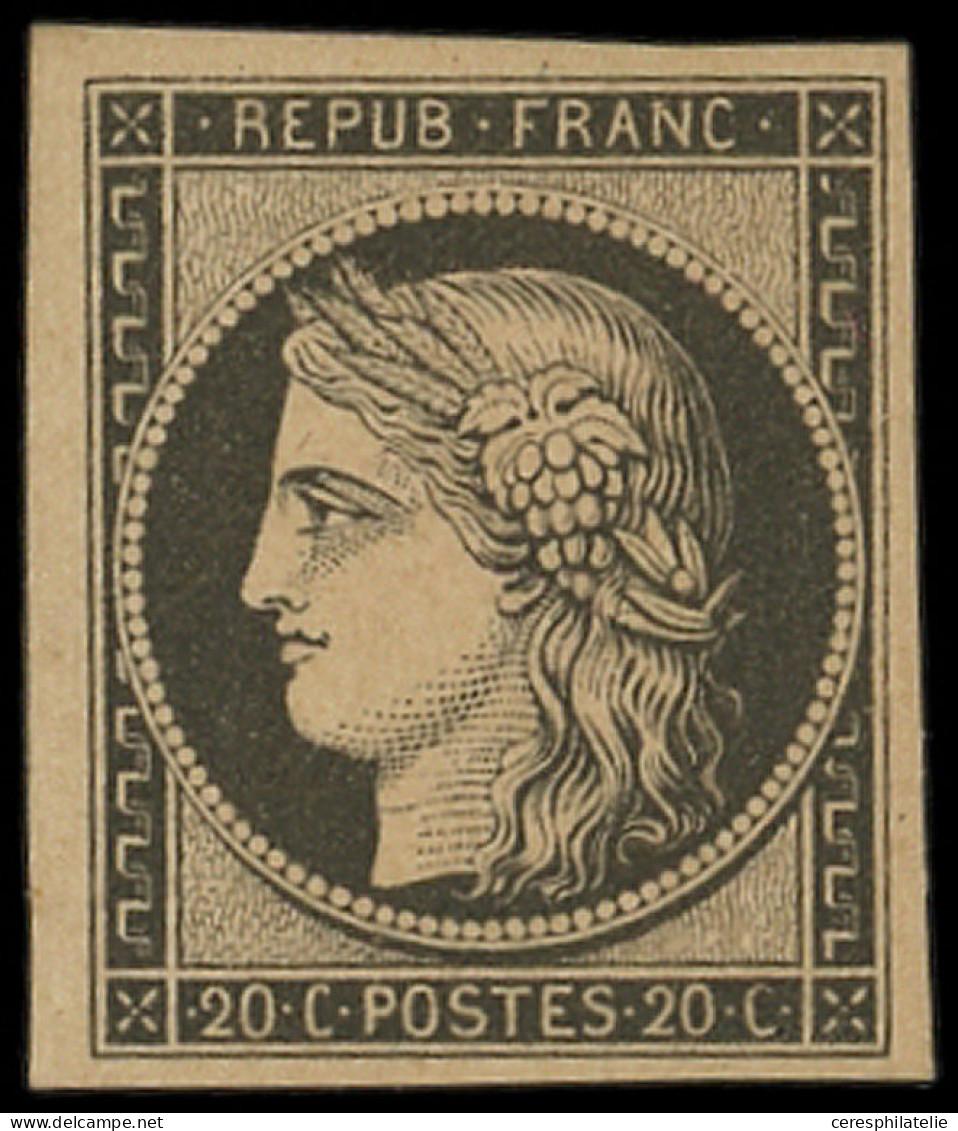 * EMISSION DE 1849 - R3f  20c. Noir Sur Jaune, REIMPRESSION, TB - 1849-1850 Ceres