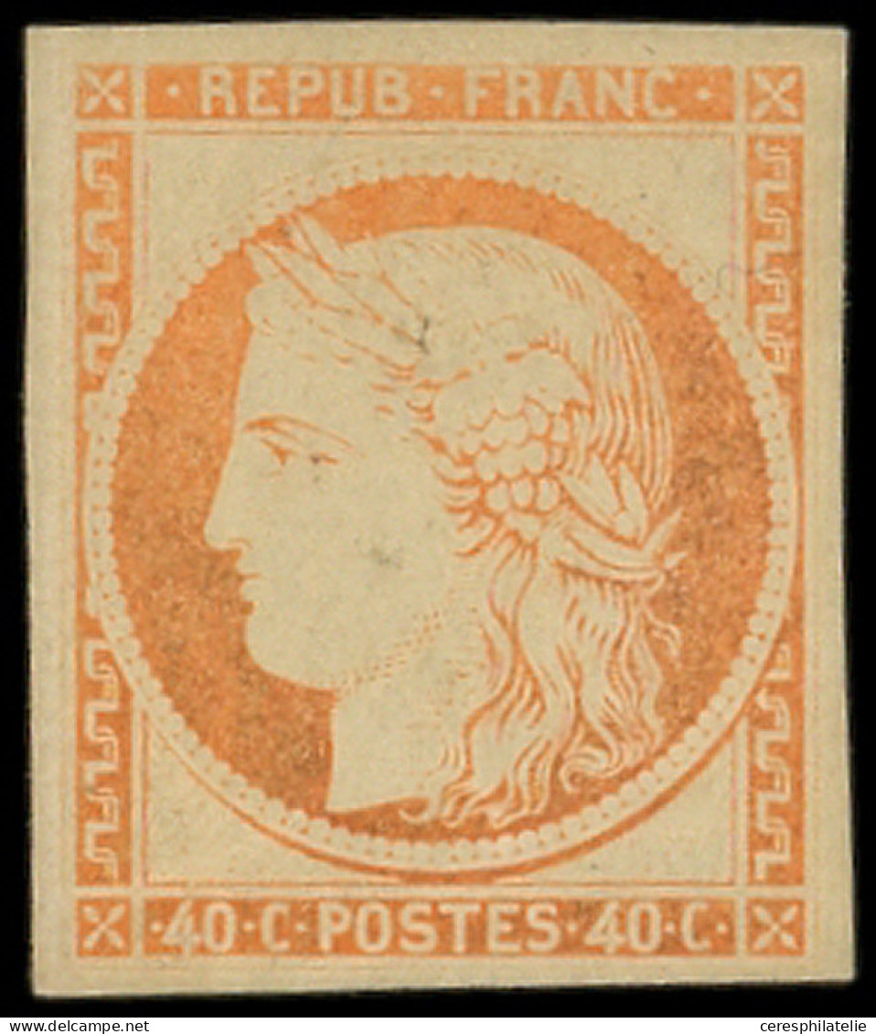 * EMISSION DE 1849 - R5g  40c. Orange, REIMPRESSION, TB - 1849-1850 Cérès