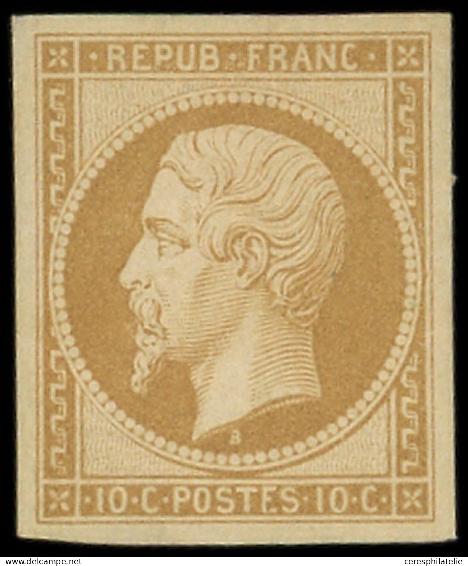 * PRESIDENCE - R9e  10c. Bistre Clair, REIMPRESSION, TB - 1852 Luis-Napoléon