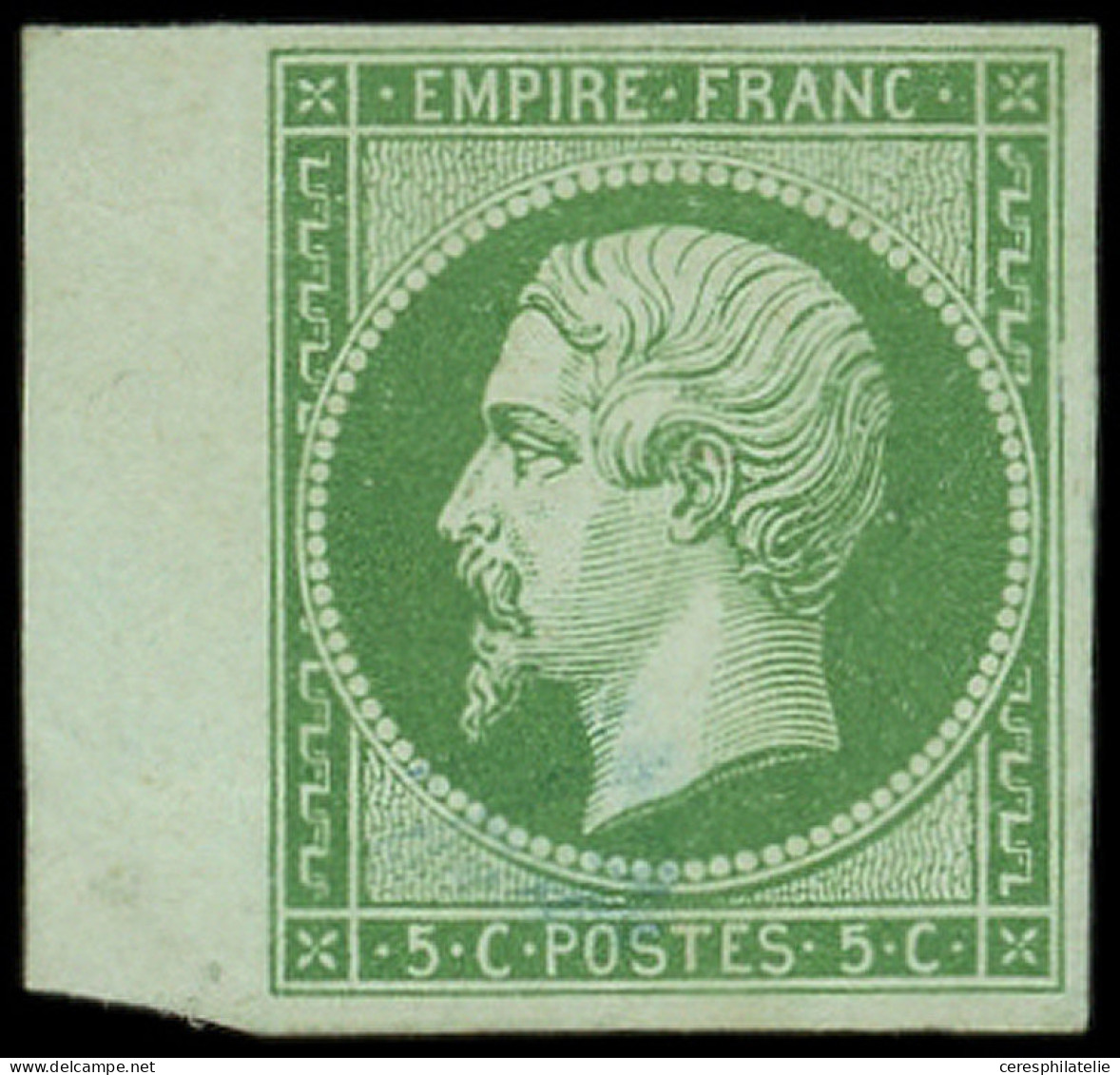 * EMPIRE NON DENTELE - 12b   5c. Vert Foncé, Bdf, TB. C - 1853-1860 Napoléon III.