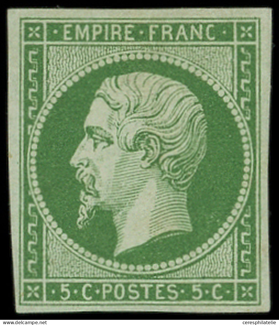 * EMPIRE NON DENTELE - 12b   5c. Vert Foncé, Jolie Nuance, Très Frais, TB. C - 1853-1860 Napoléon III