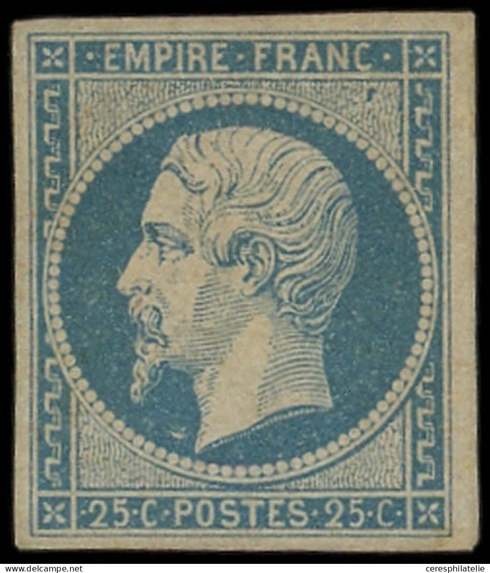 (*) EMPIRE NON DENTELE - 15   25c. Bleu, * Gno, TB - 1853-1860 Napoleon III