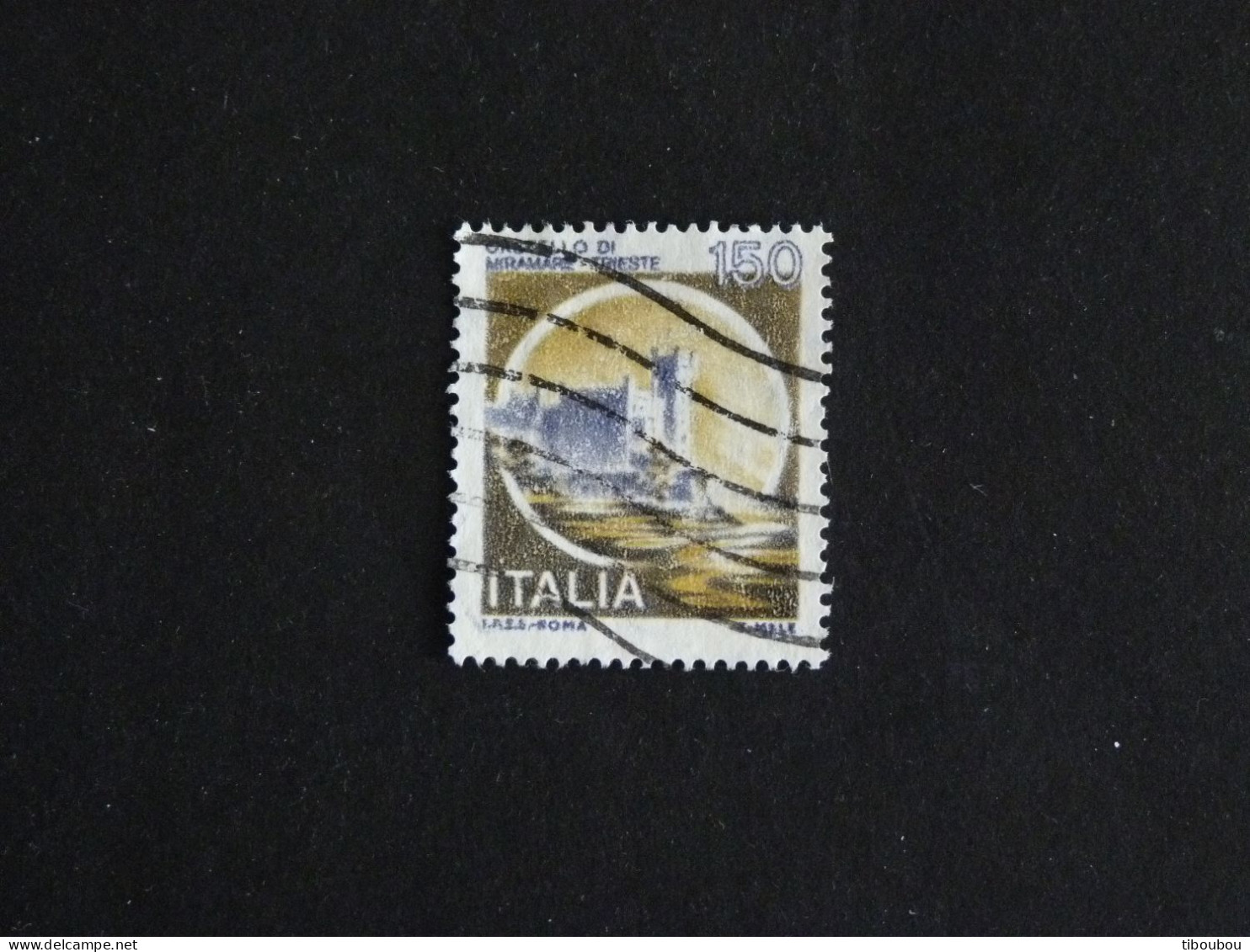 ITALIE ITALIA YT 1442 OBLITERE - CHATEAU DE MIRAMARE TRIESTE - 1971-80: Used