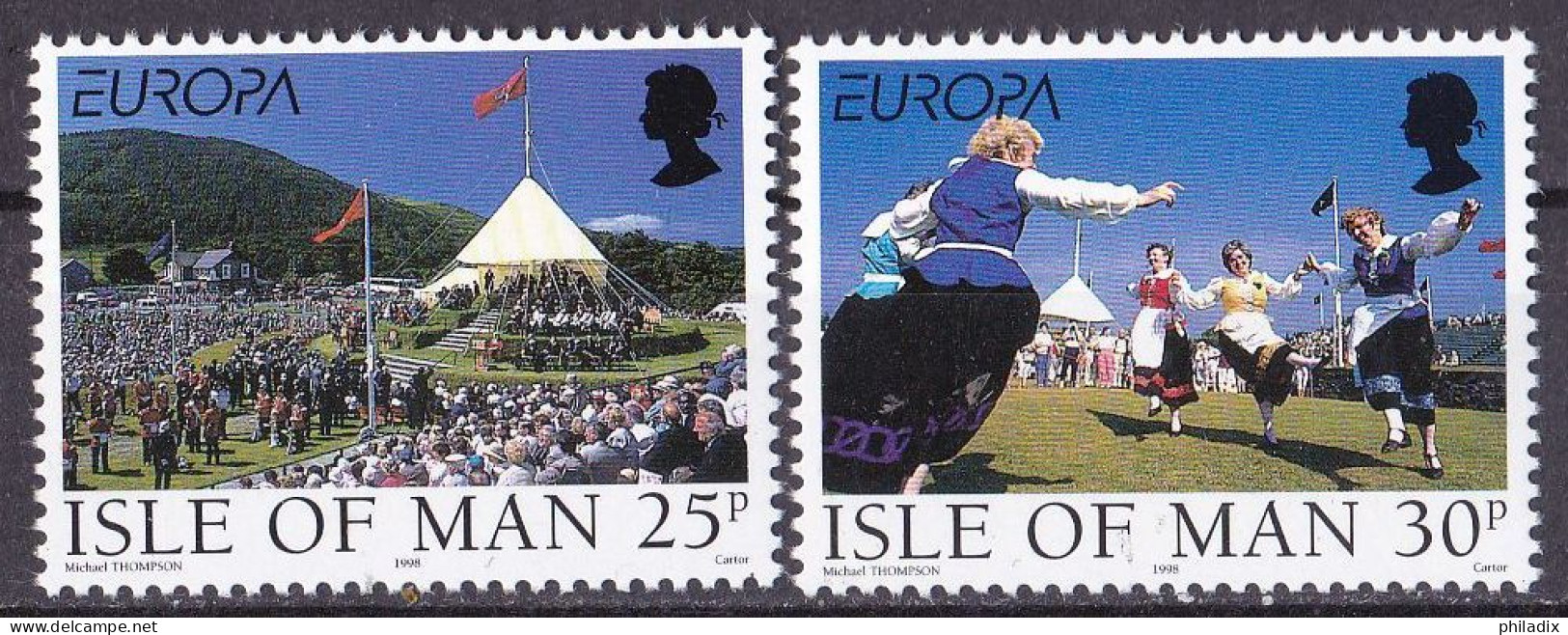 Insel Man Satz Von 1998 **/MNH (A5-6) - Isle Of Man