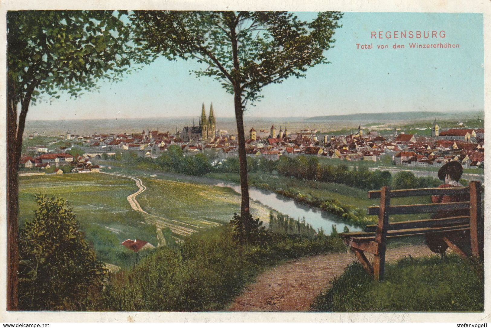 Regensburg Fernblick Gesch.20erJahre - Regensburg