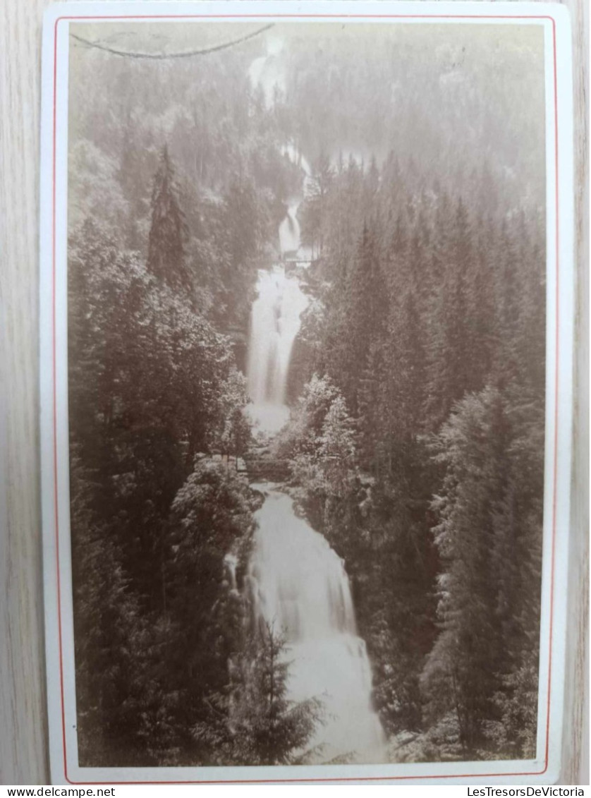 Photographie Ancienne 13/18cm - Oberland Bernois - Chute Du Giessbach - 1954 - Maison AD.BRaun - Europa