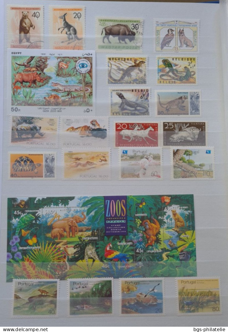 Collection De Timbres Sur Le Thème Des Animaux. - Collections (without Album)