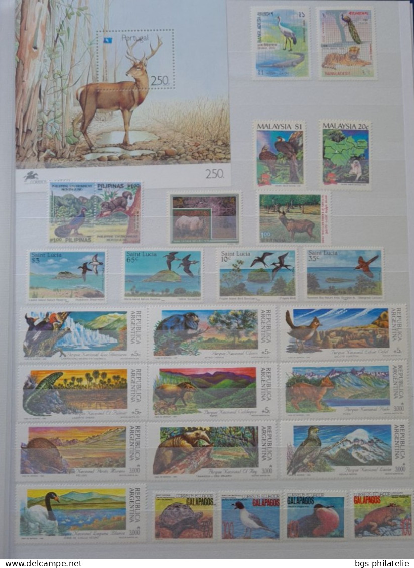 Collection De Timbres Sur Le Thème Des Animaux. - Collections (without Album)