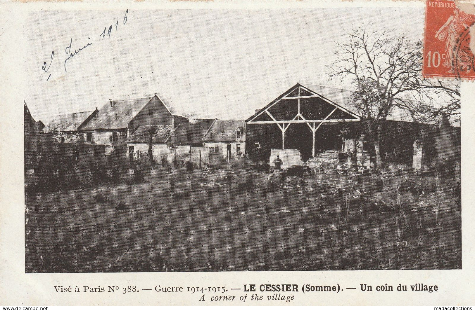 Beuvraignes (80.Somme) Un Coin Du Village : Le Cessier - Beuvraignes