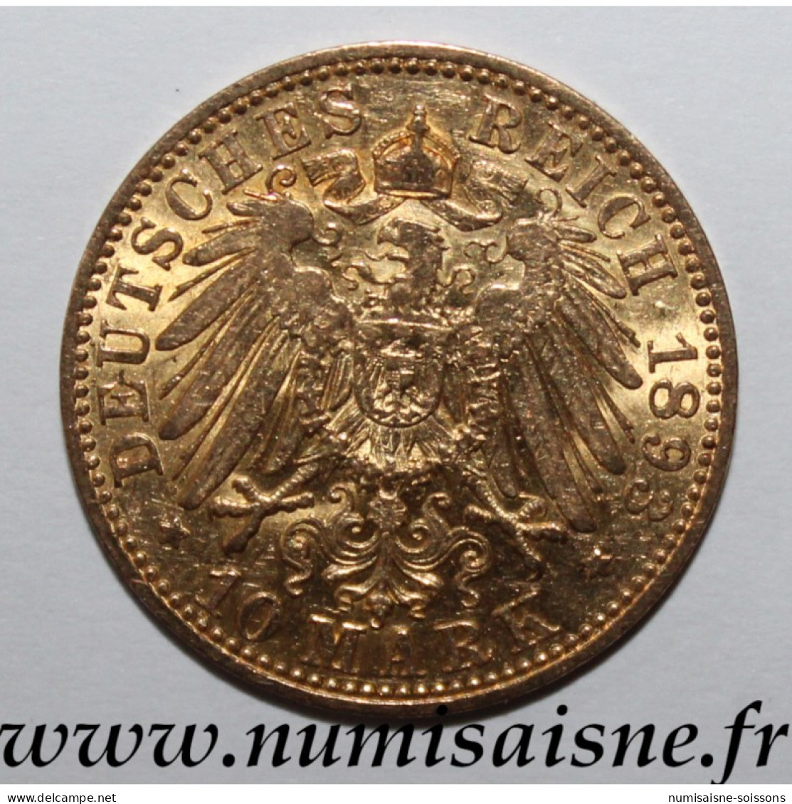 ALLEMAGNE - PRUSSE - KM 520 - 10 MARK 1893 A - Berlin - OR - TTB - Andere & Zonder Classificatie