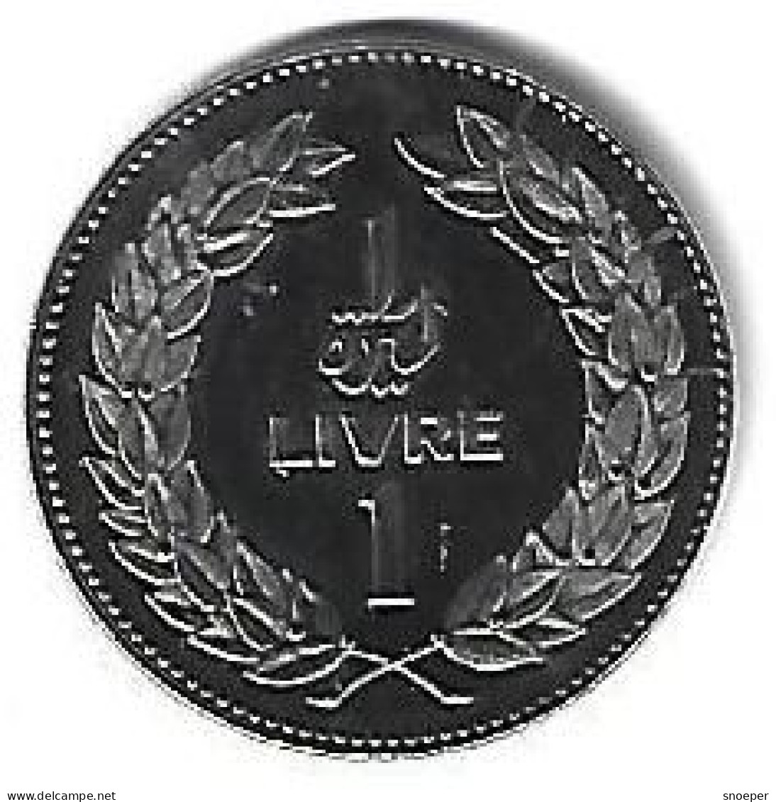 *lebanon  1 Livre  1975  Km 28.1 Unc - Liban