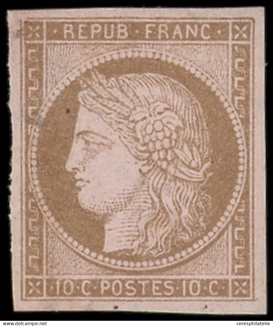 * CERES DENTELE - 58b  10c. Brun Sur Rose, NON DENTELE, TB - 1871-1875 Cérès