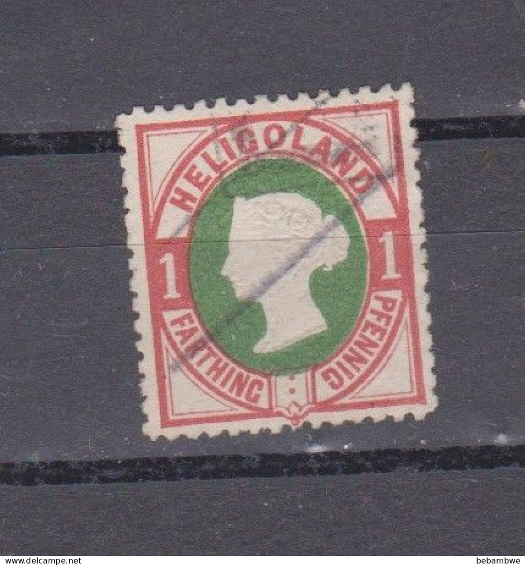 Victoria    Heligoland  Carmin Et Vert - Heligoland (1867-1890)