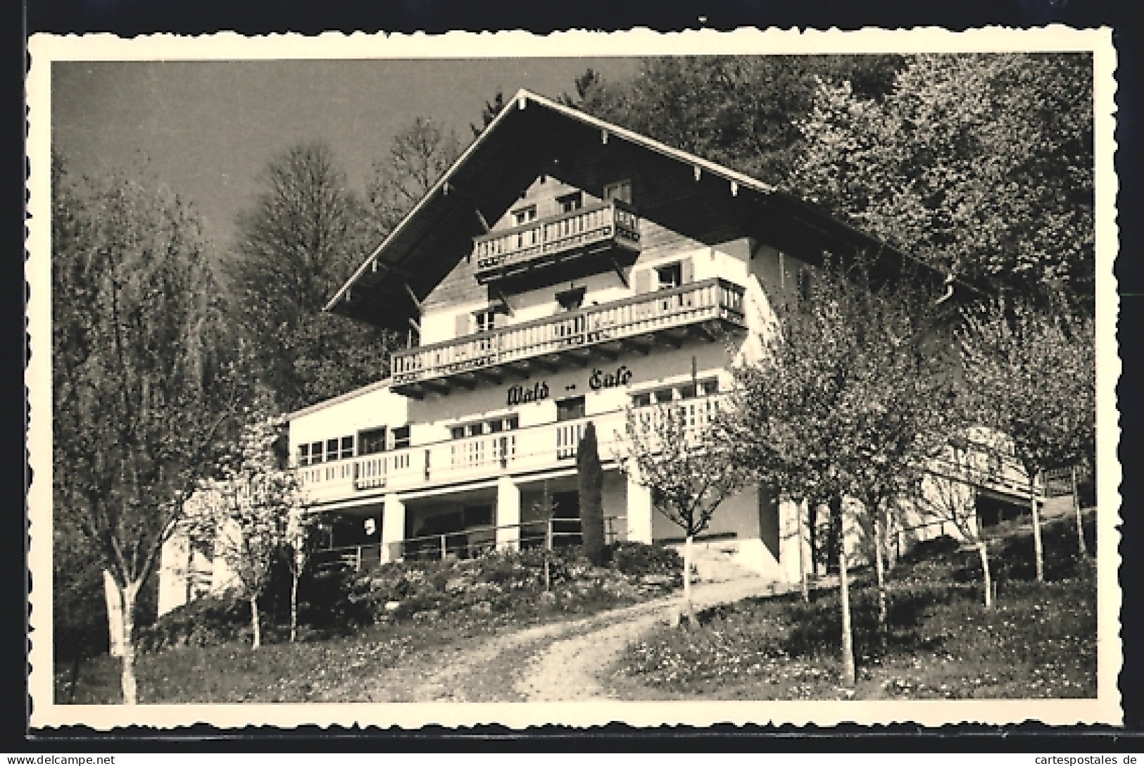 AK Simbach /Inn, Das Gasthaus Wald-Café  - Simbach