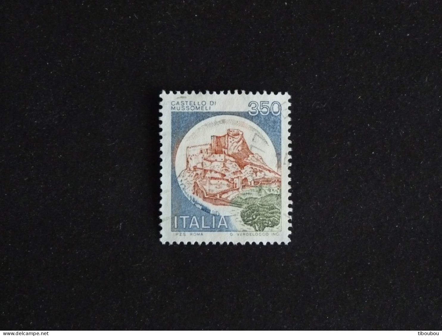 ITALIE ITALIA YT 1448 OBLITERE - CHATEAU DE MUSSOMELI CALTANISSETTA - 1971-80: Used