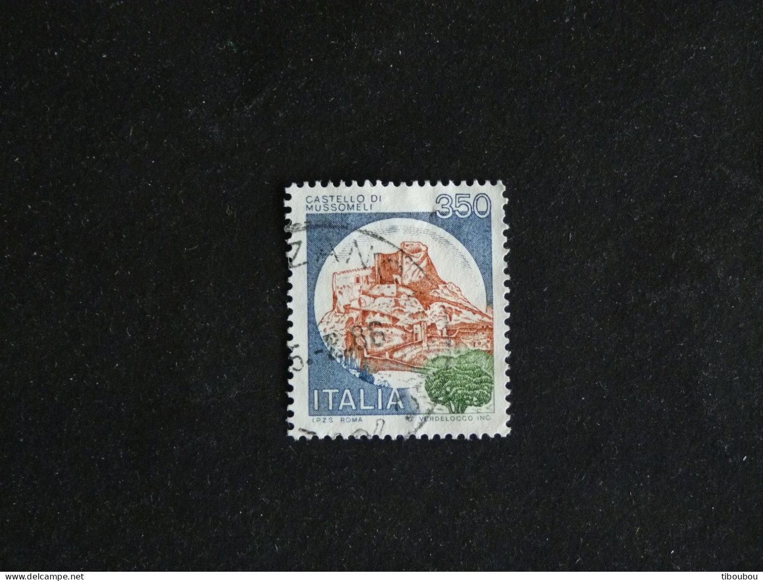 ITALIE ITALIA YT 1448 OBLITERE - CHATEAU DE MUSSOMELI CALTANISSETTA - 1971-80: Used